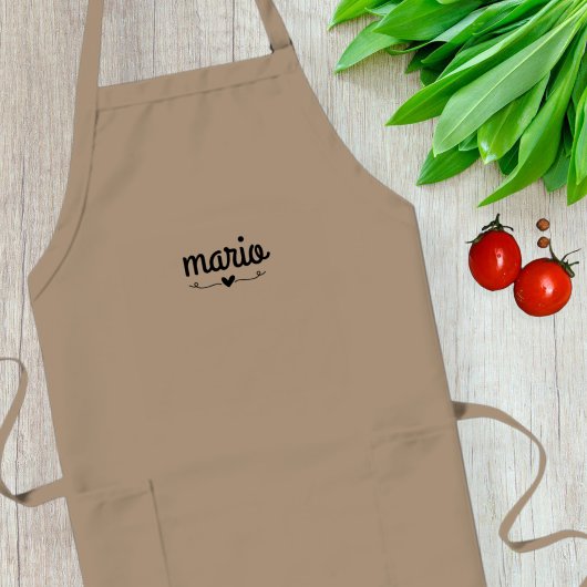 Unisex cooking apron, Adjustable apron Lang Schort
