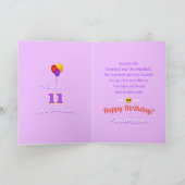 Unisex Cool Kind met Sun Emojis Balloons Birthday Kaart (Binnen)