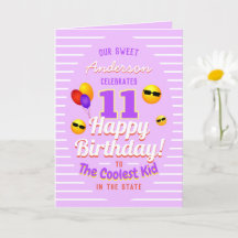 Unisex Cool Kind met Sun Emojis Balloons Birthday