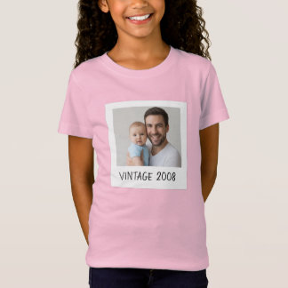Unisex Custom Vintage Photo And Year Shirt 