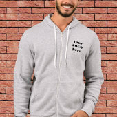 Unisex customized sweater with zipper hoodie