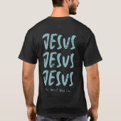 Unisex Dark T-Shirt - "Jezus is God" (Achterkant)