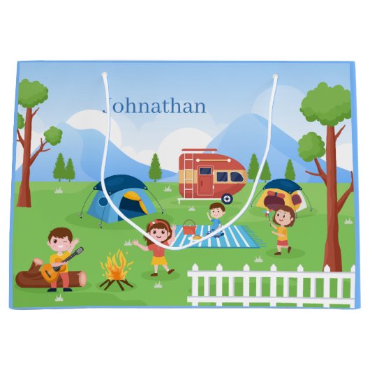 unisex , de kinder camping party unisex , voegt ee groot cadeauzakje (Voorkant)