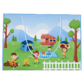 unisex , de kinder camping party unisex , voegt ee groot cadeauzakje (Achterkant)
