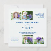 Unisex Denim Meerkleurige Sterren Kinderen Verjaar Kaart (Voorkant)