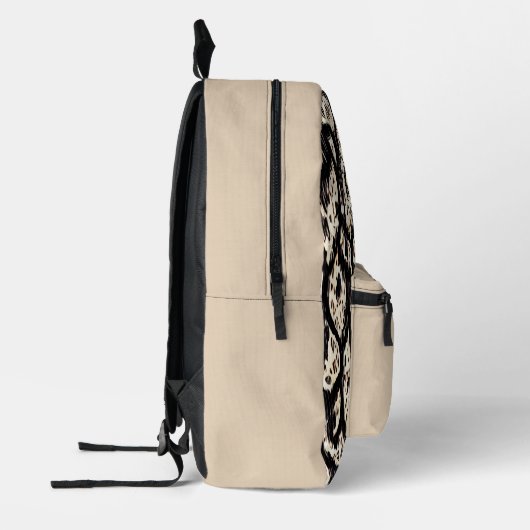 Unisex Dierenprint Modern Monogram Pickleball Bedrukte Rugzak (Links)