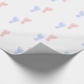 Unisex Footprint Wrapping Paper Cadeaupapier (Hoek)