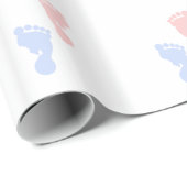Unisex Footprint Wrapping Paper Cadeaupapier (Rol Hoek)