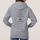 UNISEX Foster Donate Volunteer aannemen Hoodie (Achterkant)