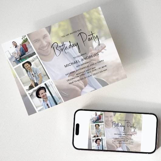 Unisex | Fotocollage | Aanbesteding op zondag Kaart