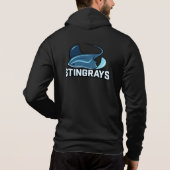 Unisex Full-Zip Hoodie (Stingrays Back) (Achterkant)