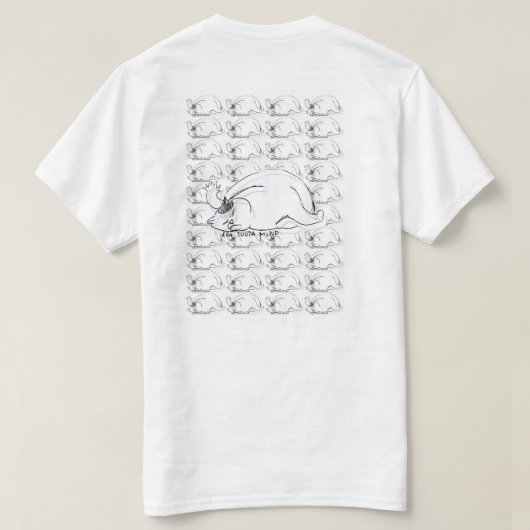 Unisex Ghibli met de naam "gekleurd kat" geïllustr T-shirt (Design achterkant)