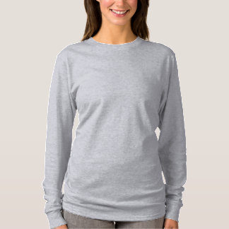 Unisex Grijs Basic T-shirt met lange mouwen