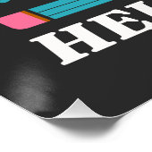 Unisex Hallo Pre K,Hallo Preschool, Preschool Perfect Poster (Hoek)