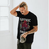 Unisex Halloween "Gothic Enigma" Gotische Rozen T-shirt