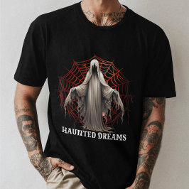 Unisex Halloween "Haunted Dreams" Gothic Ghost T-shirt
