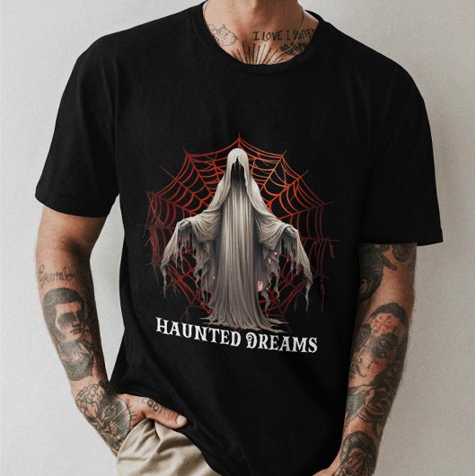 Unisex Halloween "Haunted Dreams" Gothic Ghost T-shirt