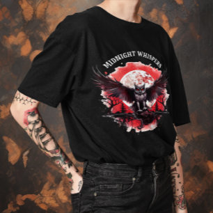Unisex Halloween "Midnight Wishper" Gothic T-shirt