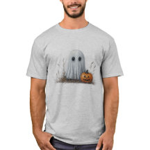 Unisex Halloween pompoen gezicht en geest