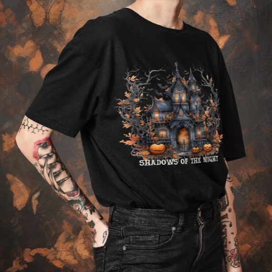 Unisex Halloween "Schaduwen van de nacht" Gothic T-shirt
