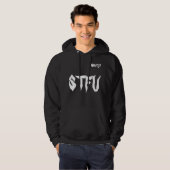 Unisex Hoodie STFU Black (Voorkant volledig)
