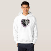 Unisex hoodie with a charming couple design (Voorkant volledig)