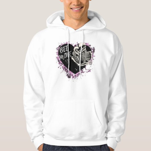 Unisex hoodie with a charming couple design (Voorkant)