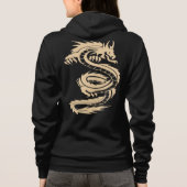 Unisex Japanse draak hoodie | relaxte Vintage (Achterkant)