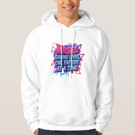 Unisex Kapuzenpullover mit stylischem Print Hoodie (Voorkant)