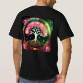 Unisex katoen Universe boom T-shirt (Achterkant)