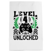 Unisex kinder gamer Verjaardag 4 jaar Medium Cadeauzakje (Achterkant)