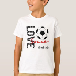 Unisex Liefde Voetbal Street Style Kinderen T-shir T-shirt