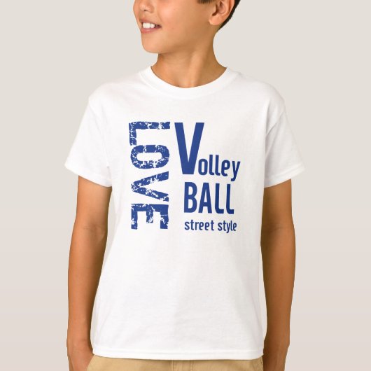 Unisex Liefdevolle Volleybal Kids T-shirt (Voorkant)
