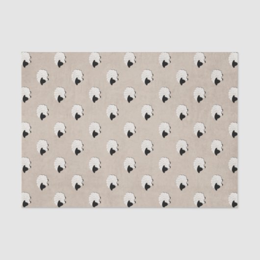 Unisex Little Lamb-weefselpapier Tissuepapier (Voorkant)