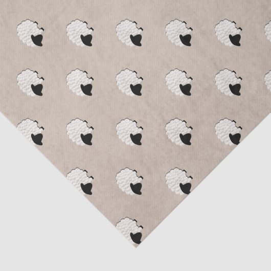 Unisex Little Lamb-weefselpapier Tissuepapier (Detail)