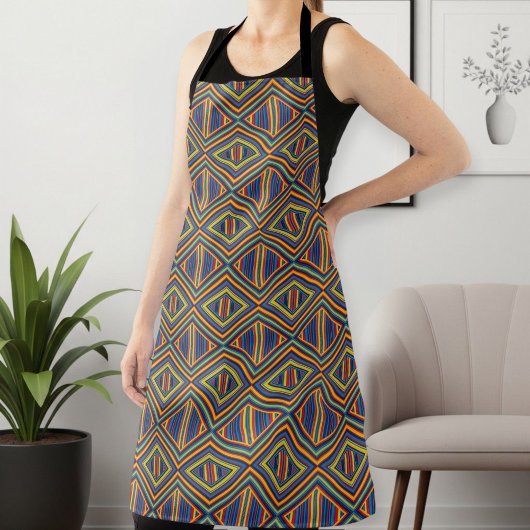 Unisex Long Apron with Unique Pattern Schort