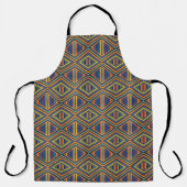 Unisex Long Apron with Unique Pattern Schort (Voorkant)