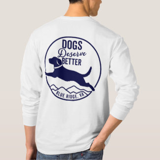 Unisex Long Slapt Tshirt - Navy Logo