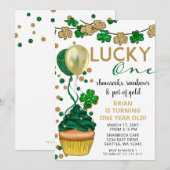 Unisex Lucky One St. Patrick eerste verjaardagsfee Kaart (Voorkant / Achterkant)