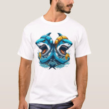Unisex / Mannen haaien Waterpolo TShirt