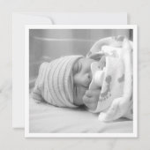Unisex Minimalist Baby Newborn Announement Aankondiging (Voorkant)