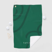 Unisex Modern Golfhanddoek met aangepaste naam / I (Insitu)
