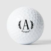 Unisex Monogram Golf Ball Golfballen (Voorkant)