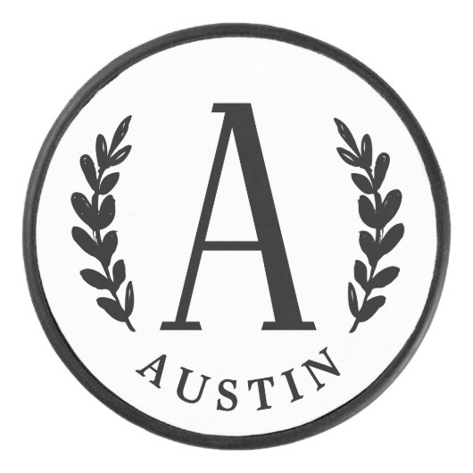 Unisex Monogram | Hockey Puck (Voorkant)