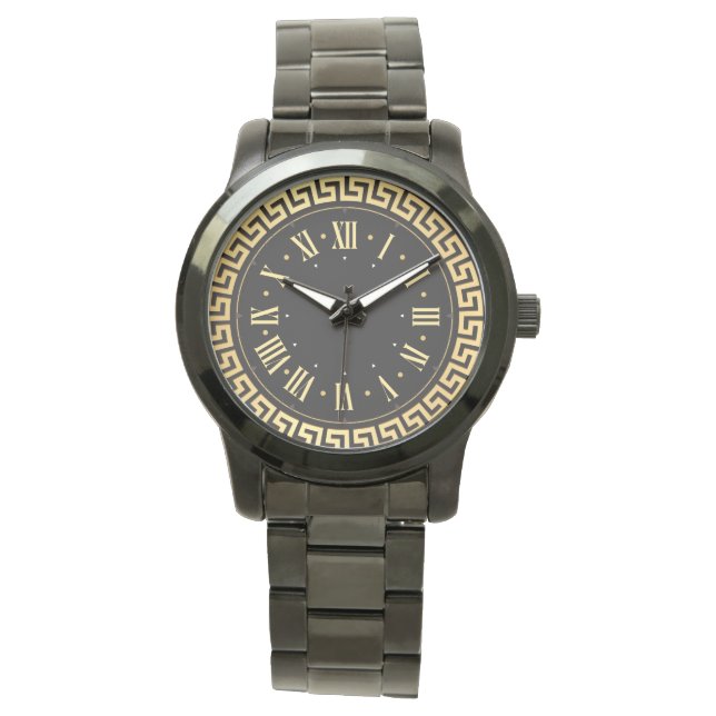  Unisex  Monogram Luxe Stijlvol  Horloge (Voorkant)