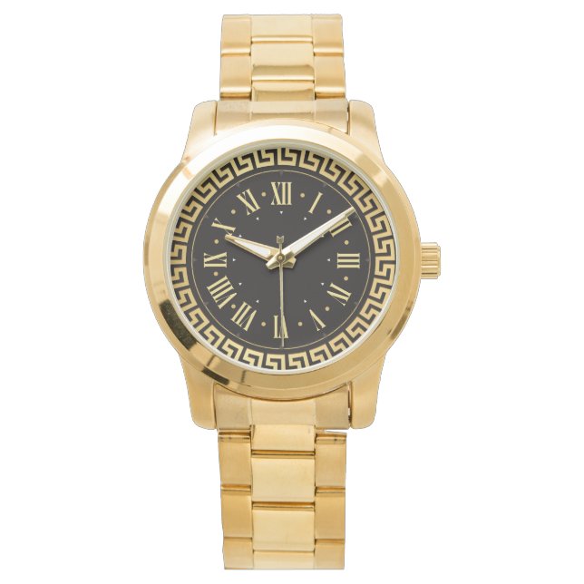  Unisex  Monogram Luxury Stylish  Horloge (Voorkant)