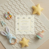 Unisex Moon en Clouds baby shower Kaart