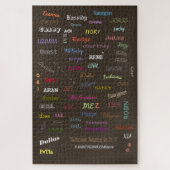 Unisex NAMEN OP T-SHIRTS/artPrints/PUZZELSAlle mat Legpuzzel (Verticaal)