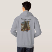 Unisex Nativity Christmas Art Hoodie (Achterkant volledig)