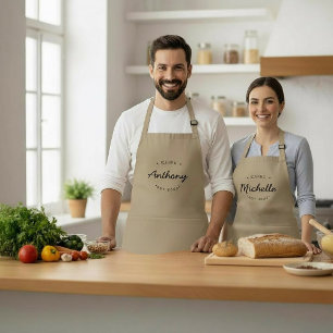 Unisex Oprichtingsjaar Naam Chef Persoonlijk Standaard Schort